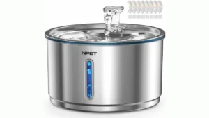 NPET Stainless Steel Fountain — Best for Multi-Pet Homes