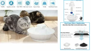 iPettie Tritone Ceramic Fountain — Best for Cleanliness