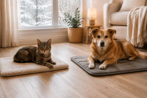 Best pet heating pads for cats and dogs in a warm indoor resting area
