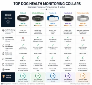 Comparison of Dog Health Monitoring Collars 