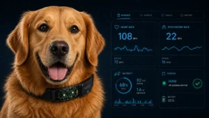 Dog Health Monitoring Collar Vitals Tracking