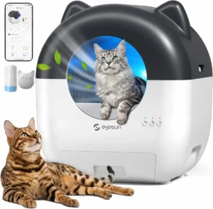 FurryEase Electric Automatic Cat Litter Box USA
