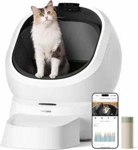 rotating self cleaning litter box USA