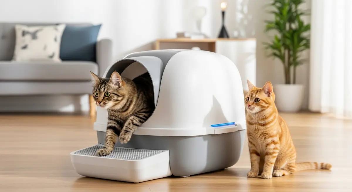 self cleaning litter box USA