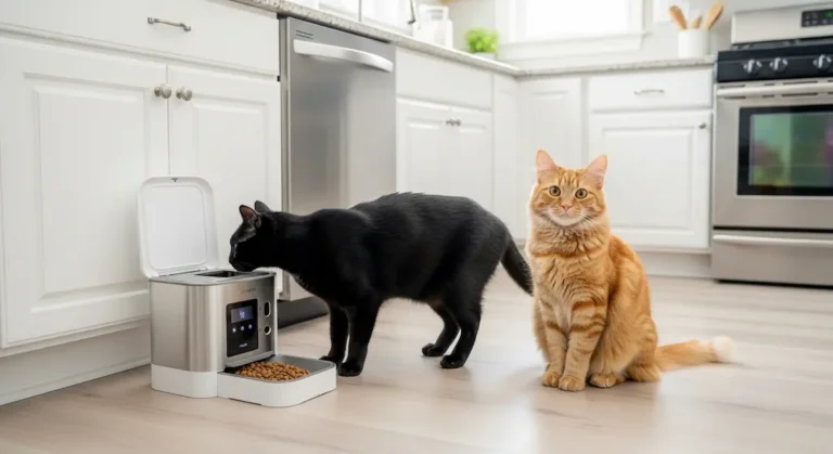 Best automatic cat feeder for multiple cats food stealing