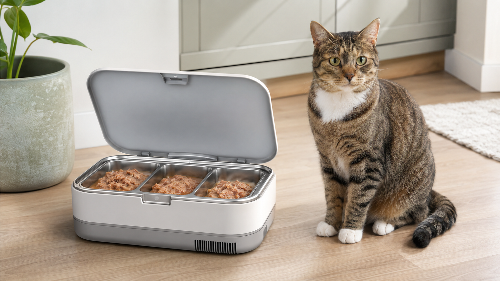 Can you put wet food in an automatic feeder safely